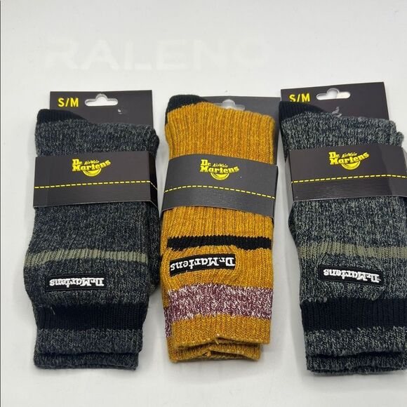 DR MARTENS Mark Socks Lot of 3- S/M NEW! - Picture 1 of 8